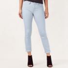 Women's Lc Lauren Conrad Cuffed Ankle Skinny Jeans, Size: 14, Med Blue