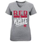 Girls 4-6x Nebraska Cornhuskers Palladium Tee, Girl's, Size: M(5/6), Med Grey