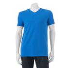 Men's Apt. 9 Solid V-neck Tee, Size: Xxl, Blue (navy)