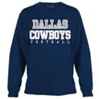 Men's Dallas Cowboys Practice Tee, Size: Large, Blue (navy)