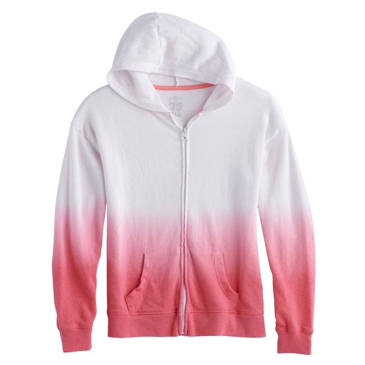 Girls 7-16 & Plus Size So&reg; Zip-up Hoodie, Size: 12, Med Pink