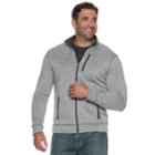 Big & Tall Sonoma Goods For Life&trade; Modern-fit Supersoft Sweater Fleece Full-zip Jacket, Men's, Size: L Tall, Black