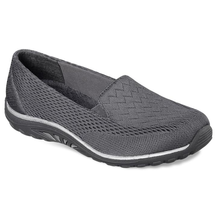Skechers Relaxed Fit Reggae Fest Willow Women's Shoes, Size: 6.5, Dark Grey