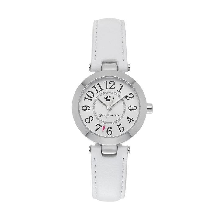 Juicy Couture Women's Cali Leather Watch, Size: Small, White