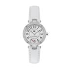 Juicy Couture Women's Cali Leather Watch, Size: Small, White