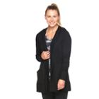 Women's Tek Gear&reg; On The Go French Terry Hooded Wrap, Size: Small, Black