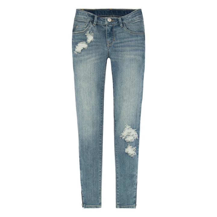 Girls 7-16 Levi's 710 Zipper Ankle Super Skinny Jeans, Size: 14, Light Blue