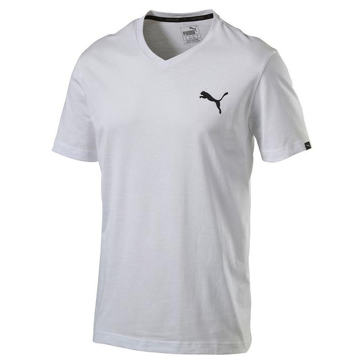 Men's Puma Logo Tee, Size: Small, White