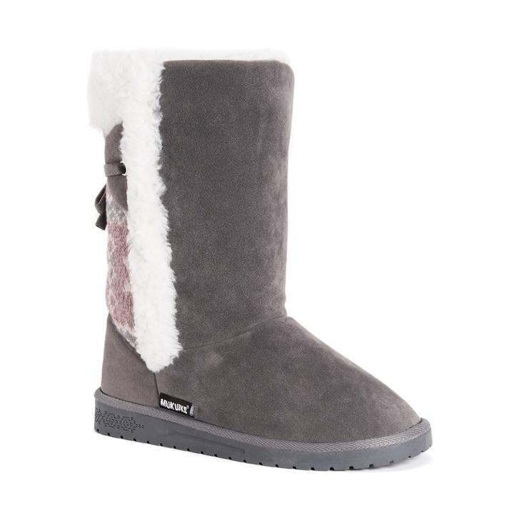 Muk Luks Missy Women's Winter Boots, Size: 9, Grey