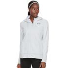 Women's Nike Therma Training Zip Up Hoodie, Size: Medium, Silver