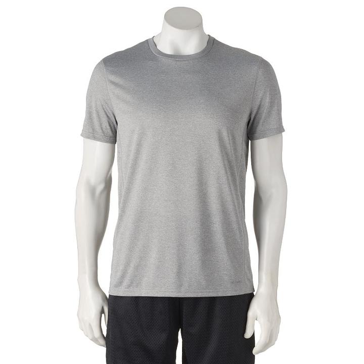Men's Tek Gear&reg; Core Performance Drytek Tee, Size: Small, Light Grey