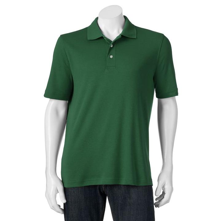 Men's Croft & Barrow&reg; Signature Polo, Size: Xxl, Dark Green