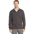 Men's Van Heusen Flex Stretch Classic-fit Quarter-zip Pullover, Size: Large, Black