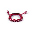 Wisconsin Badgers Bead Bracelet, Girl's, Multicolor, Durable