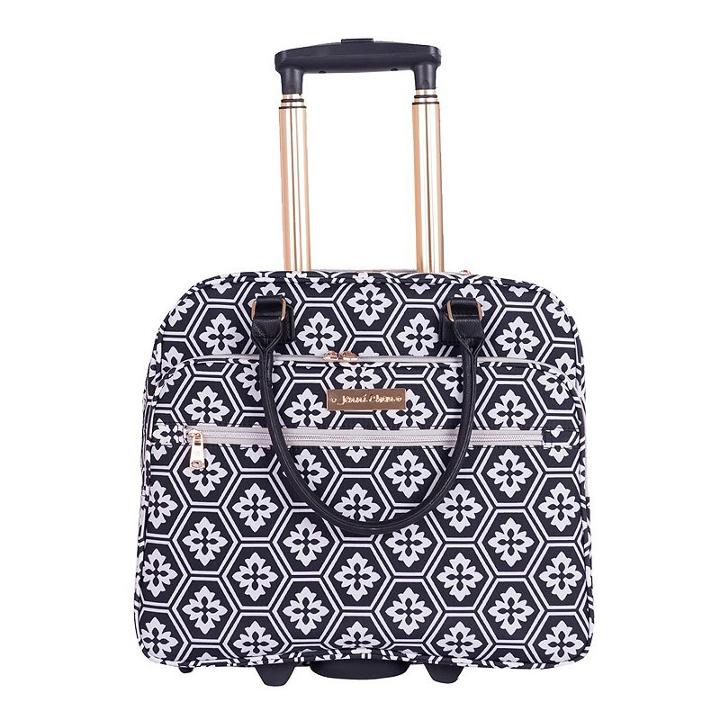 Jenni Chan Aria Snowflake 16-inch Business Tote, Adult Unisex, Size: 16carryon, Black
