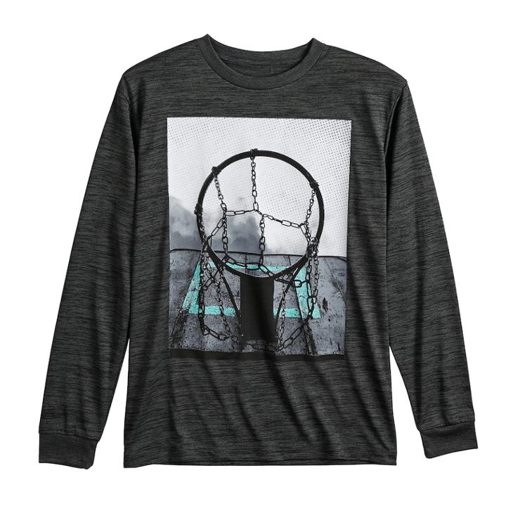 Boys 8-20 Tek Gear&reg; Graphic Tee, Size: Xl, Black