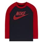 Boys 4-7 Nike Long Sleeve Colorblock Tee, Size: 6, Blue (navy)