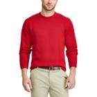 Men's Chaps Classic-fit Solid Crewneck Sweater, Size: Small, Red