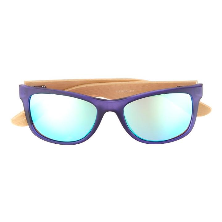 Men's Apt. 9&reg; Rubberized Wood-temple Sunglasses, Dark Blue
