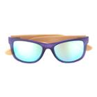 Men's Apt. 9&reg; Rubberized Wood-temple Sunglasses, Dark Blue