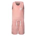 Girls 4-6x Nike Polka-dot Romper, Size: 5, Light Pink