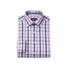 Men's Van Heusen Slim-fit Checked Flex Collar Dress Shirt, Size: 18.5 36/37, Purple