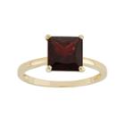 Garnet 10k Gold Ring, Women's, Size: 9, Red