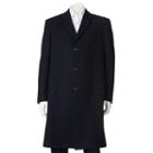 Men's Billy London 42-in. Wool-blend Overcoat, Size: 40 - Regular, Blue (navy)