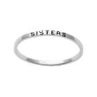 Itsy Bitsy Sterling Silver Sisters Ring, Women's, Size: 9, Grey