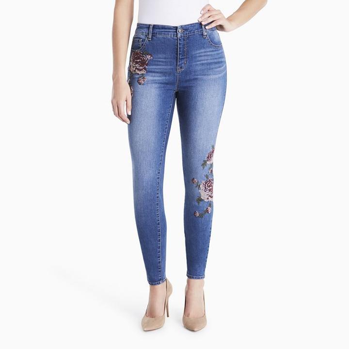 Women's Gloria Vanderbilt Jessa Curvy Skinny Jeans, Size: 10 Short, Blue