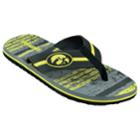 Men's Iowa Hawkeyes Striped Flip Flop Sandals, Size: Large, Black