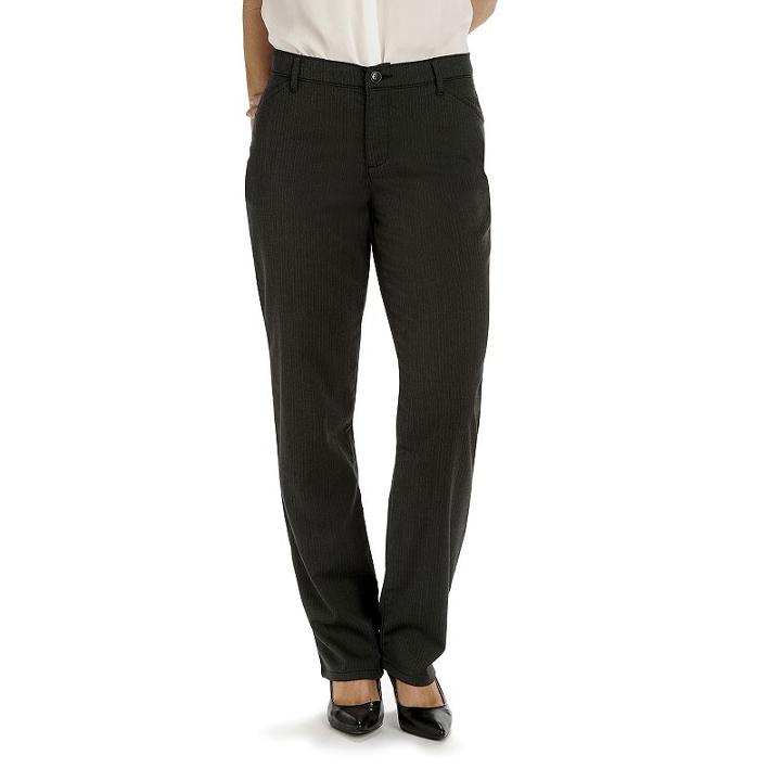 Women's Lee Original All Day Relaxed Fit Pants, Size: 16 Avg/reg, Black