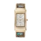 Vivani Women's Simulated Abalone Bangle Watch, Size: 2xl, Multicolor