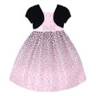 Girls 7-16 & Plus Size American Princess Mock Bolero Polka-dot Dress, Girl's, Size: 16, Pink