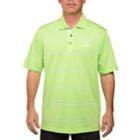 Men's Pebble Beach Classic-fit Engineer-striped Performance Golf Polo, Size: Xl, Green