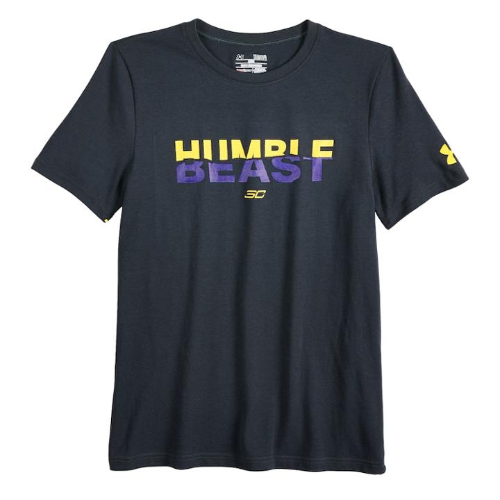 Boys 8-20 Under Armour Sc30 Curry Tee, Size: Medium, Black