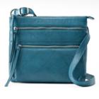 Ili Triple Entry Leather Crossbody Bag, Women's, Blue