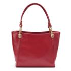 Leatherbay Leather Shoulder Bag, Women's, Dark Red