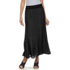 Women's Dana Buchman Gauze Maxi Skirt, Size: Medium, Black