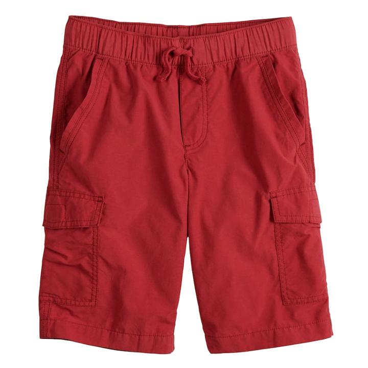 Boys 8-20 Urban Pipeline Pull-on Cargo Shorts, Size: M(10-12), Med Red