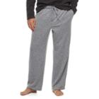 Men's Croft & Barrow&reg; Fleece Lounge Pants, Size: Large, Med Grey
