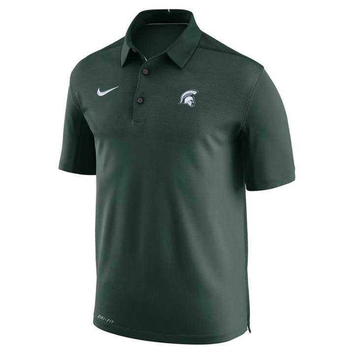 Men's Nike Michigan State Spartans Dri-fit Elite Polo, Size: Xl, Green