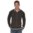 Men's Urban Pipeline&reg; Bomber Jacket Sweater, Size: Medium, Dark Grey