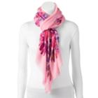 Love This Life Watercolor Sunflower Oversized Wrap Scarf, Women's, Pink Multi