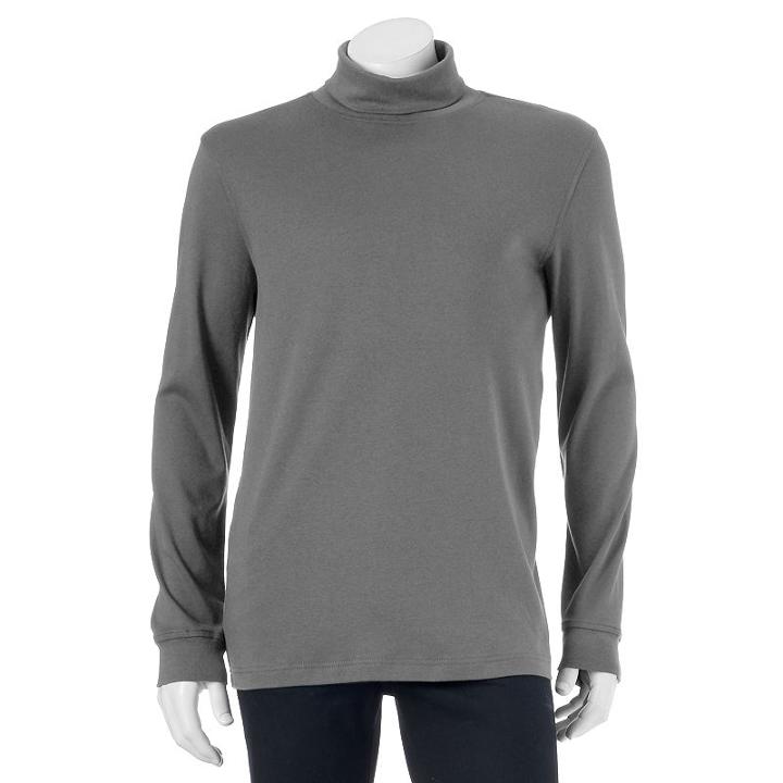 Big & Tall Croft & Barrow&reg; Classic-fit Turtleneck, Men's, Size: 4xb, Grey