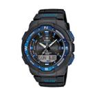 Casio Men's Twin Sensor World Time Analog & Digital Chronograph Watch, Black