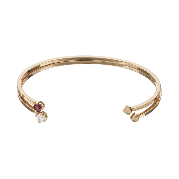 Lc Lauren Conrad Pyramid Cap Cuff Bracelet Set, Women's, Red