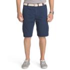 Men's Izod Seaside Ripstop Cargo Shorts, Size: 35, Blue (navy)