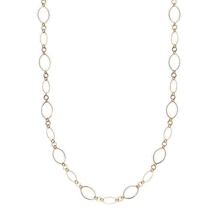 Apt. 9&reg; Marquise Link Long Necklace, Women's, Yellow