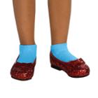 The Wizard Of Oz Ruby Costume Slippers - Kids, Girl's, Size: Large, Red